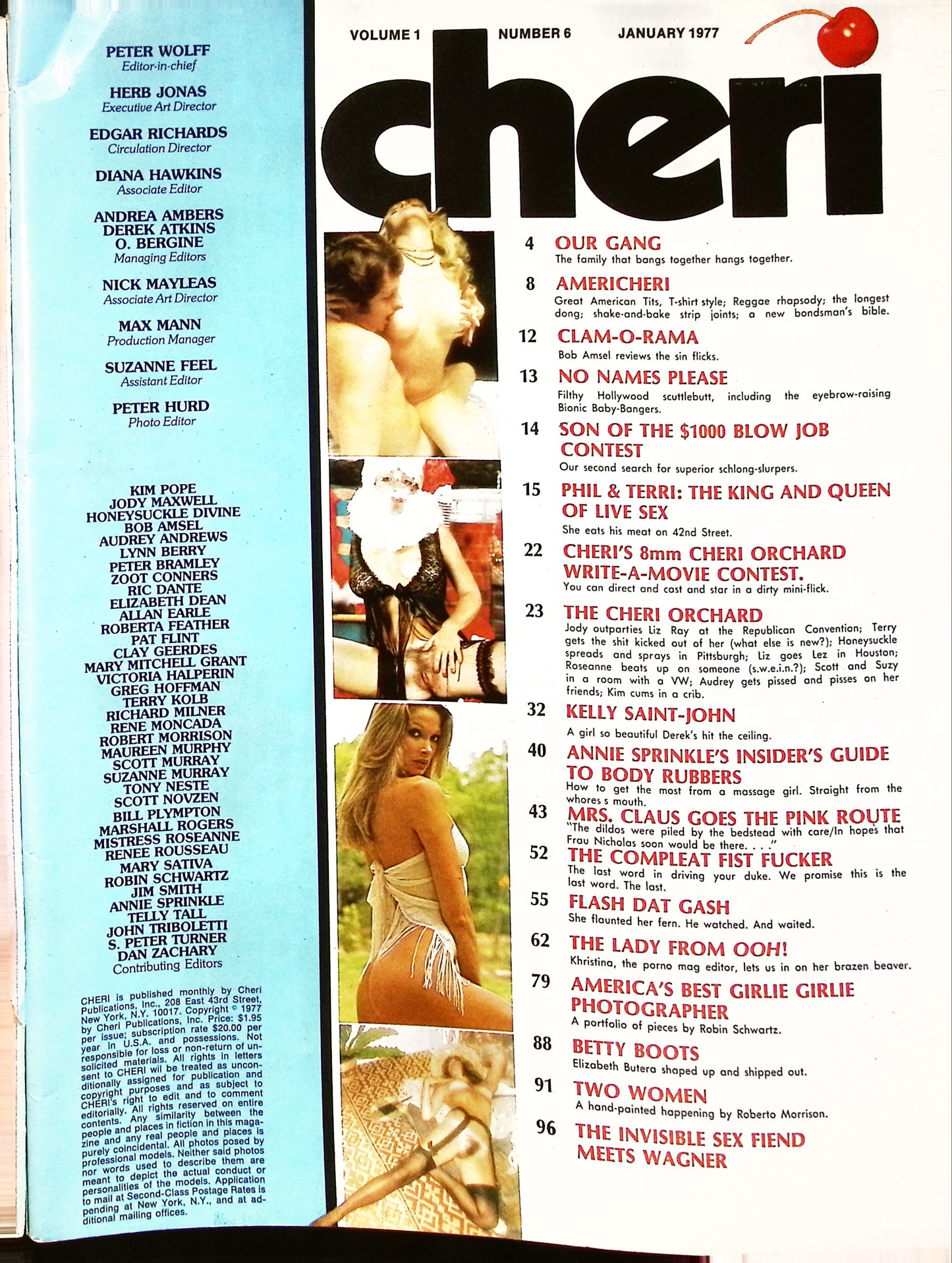 CHERI January 1977 magazine
