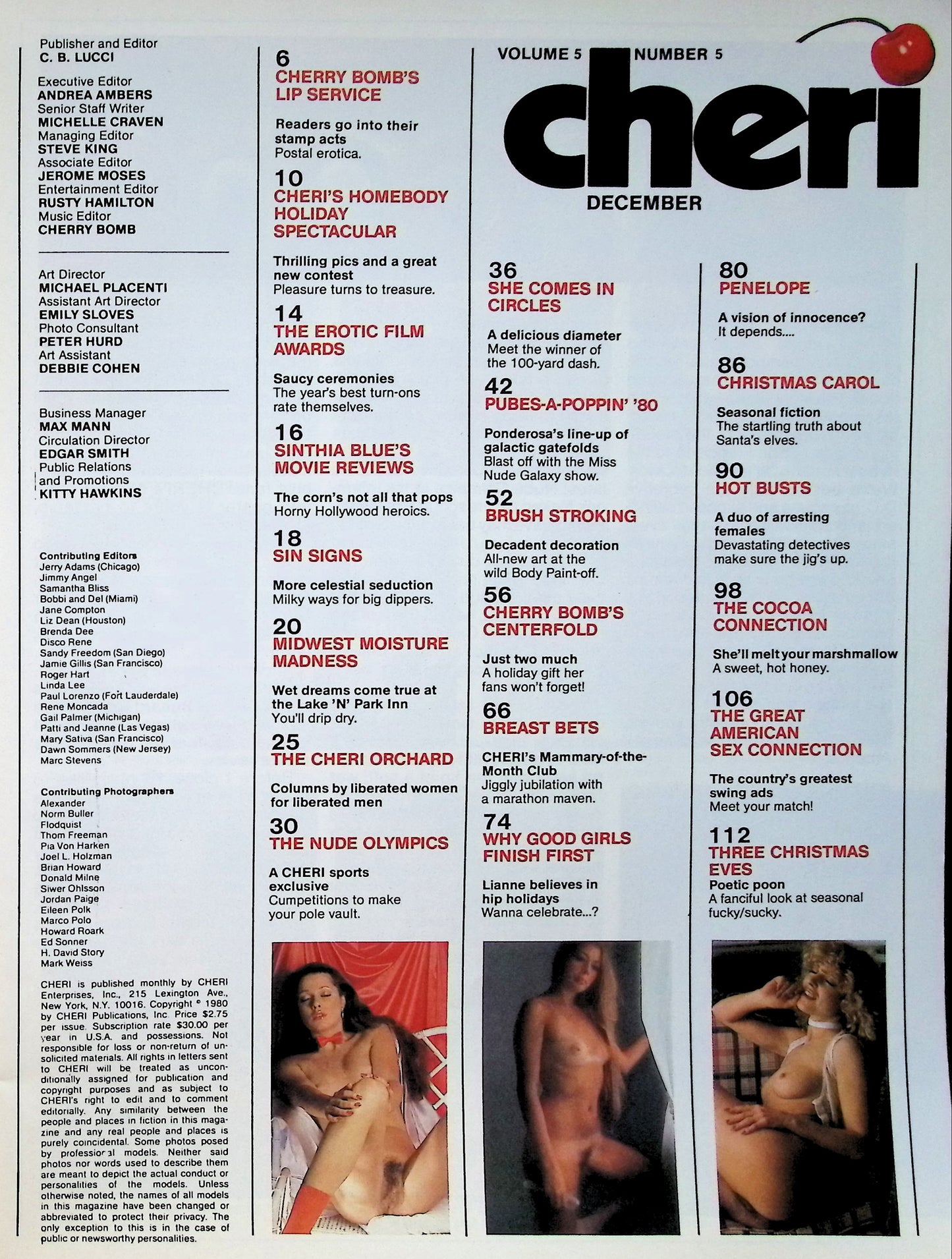 CHERI December 1980 magazine