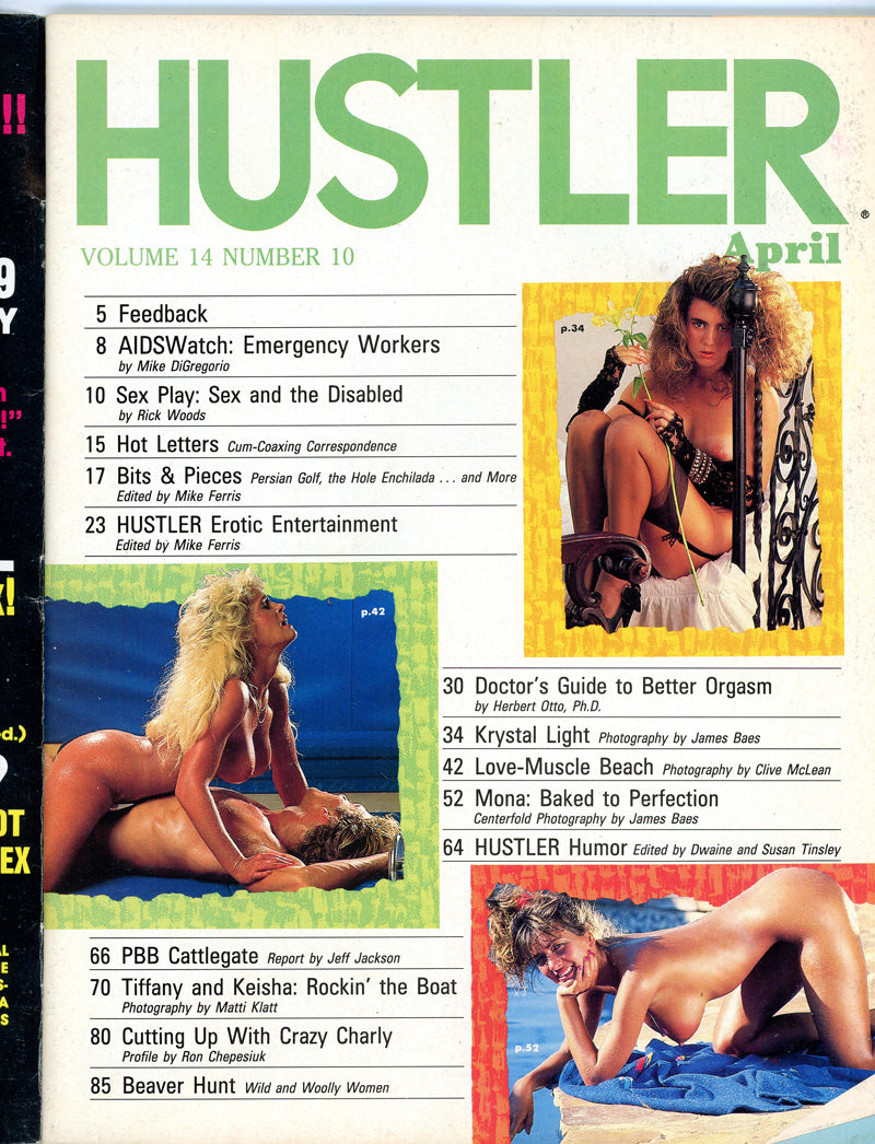 HUSTLER April 1988 magazine