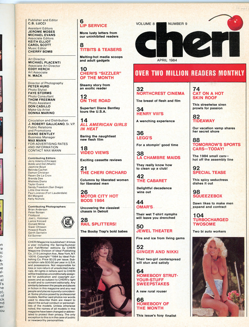 CHERI April 1984 magazine