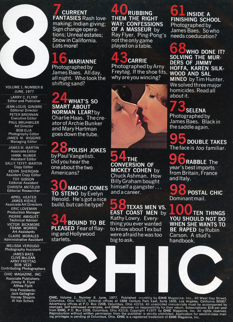 CHIC June 1977 magazine