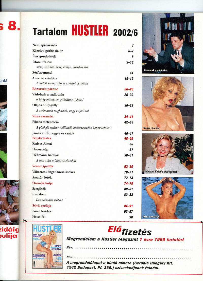 HUSTLER June 2002 magazine