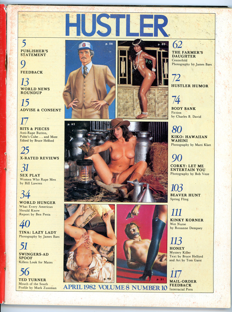 HUSTLER April 1982 magazine