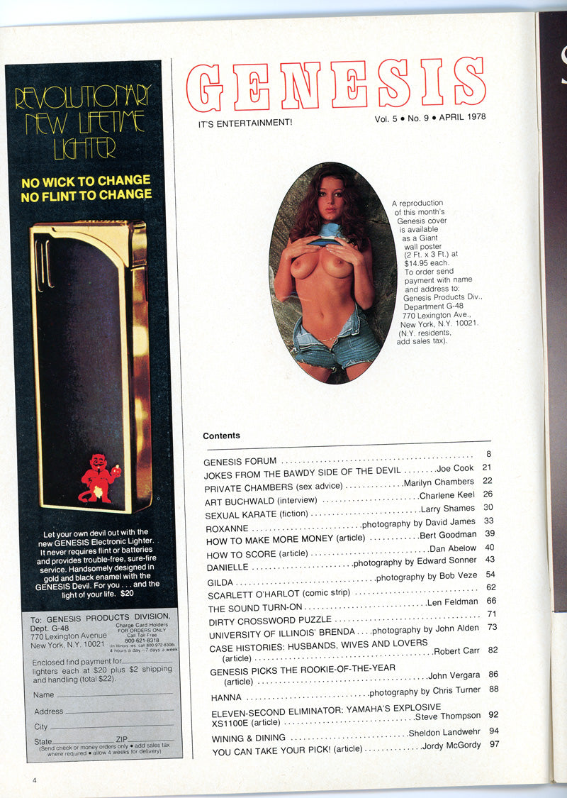 GENESIS April 1978 magazine