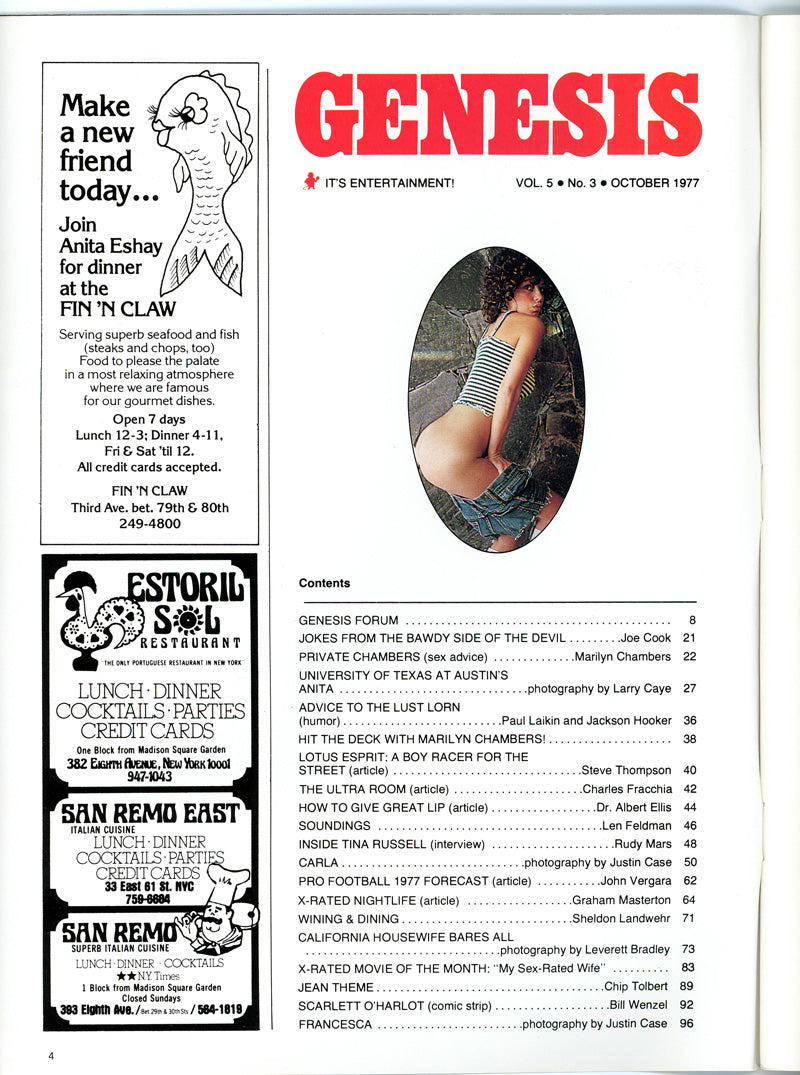 GENESIS October 1977 magazine