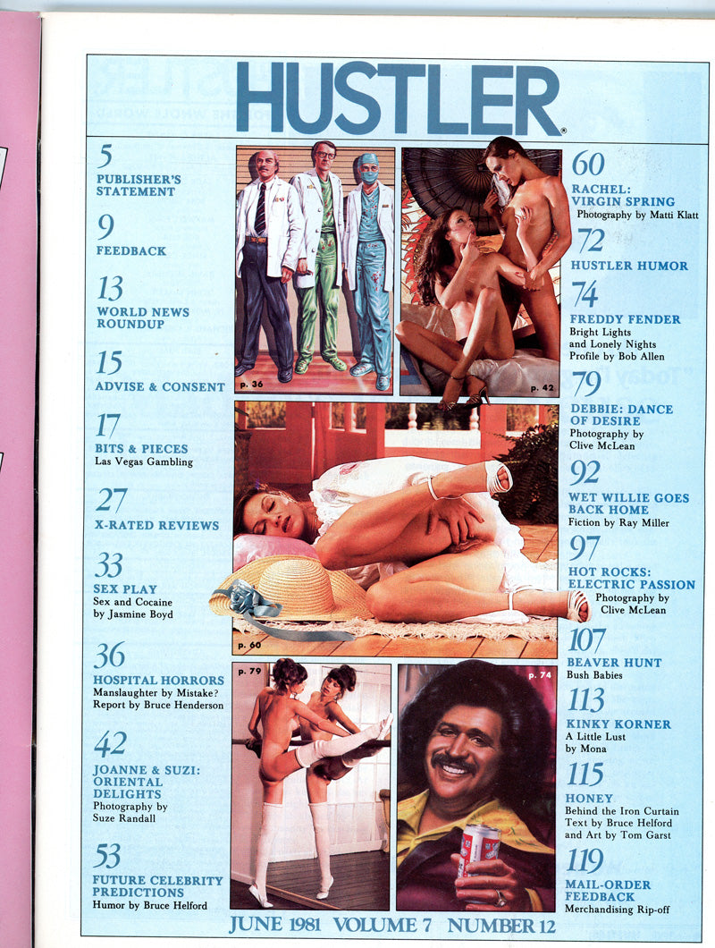 HUSTLER June 1981 magazine