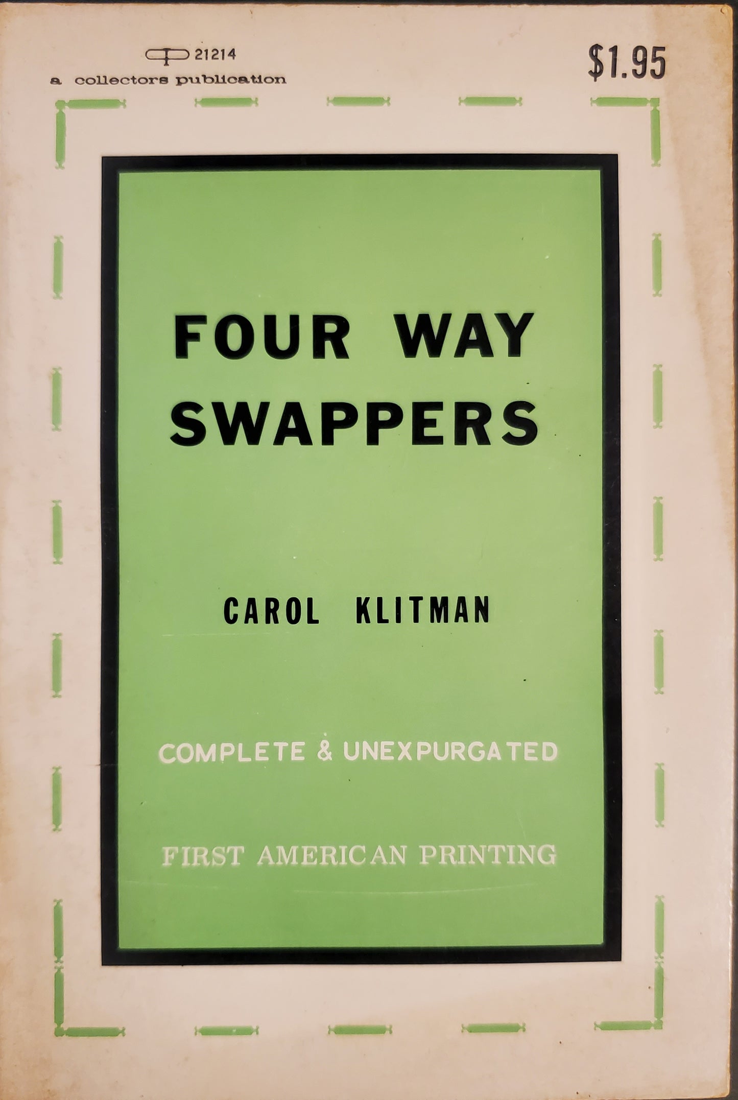 FOUR WAY SWAPPERS by Carol Klitman paperback book