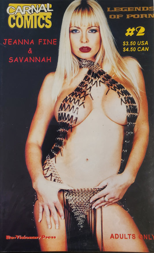Carnal Comics: Legends of Porn: Jeanna Fine & Savannah (Savannah cover) comic book