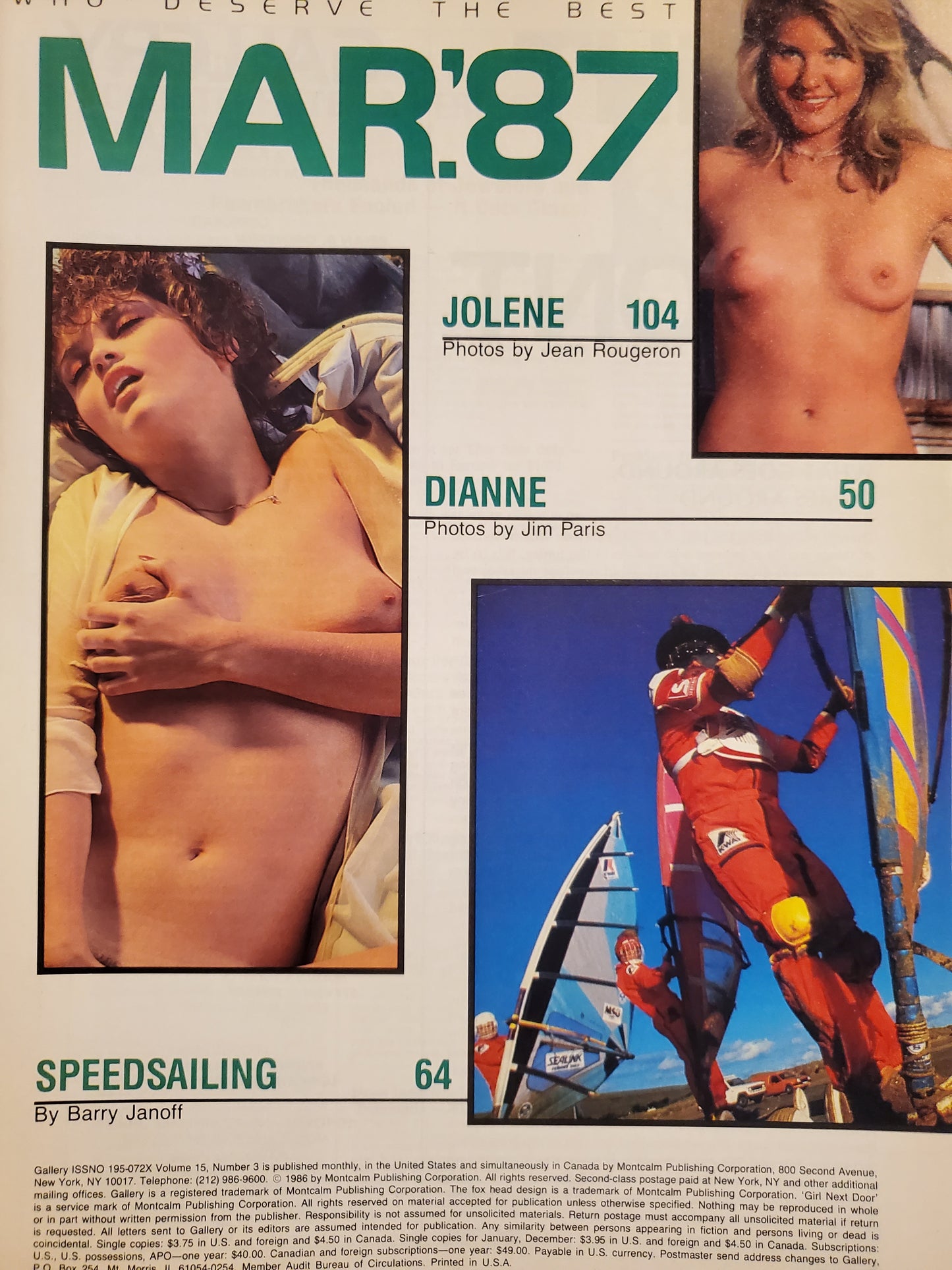 GALLERY March 1987 magazine