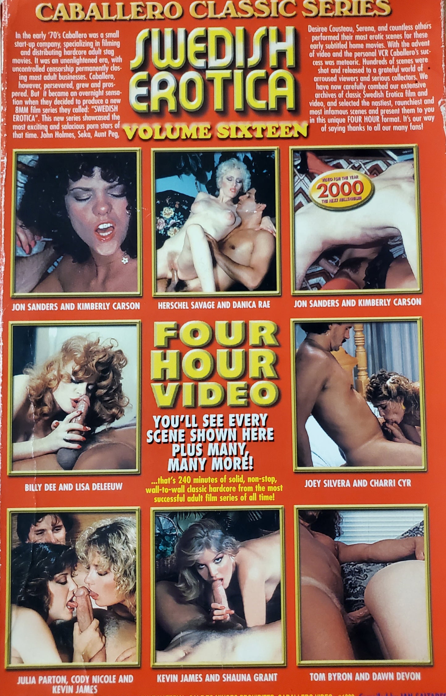 SWEDISH EROTICA VOL. 16 movie VHS