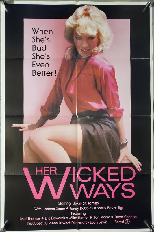 HER WICKED WAYS (folded) movie poster