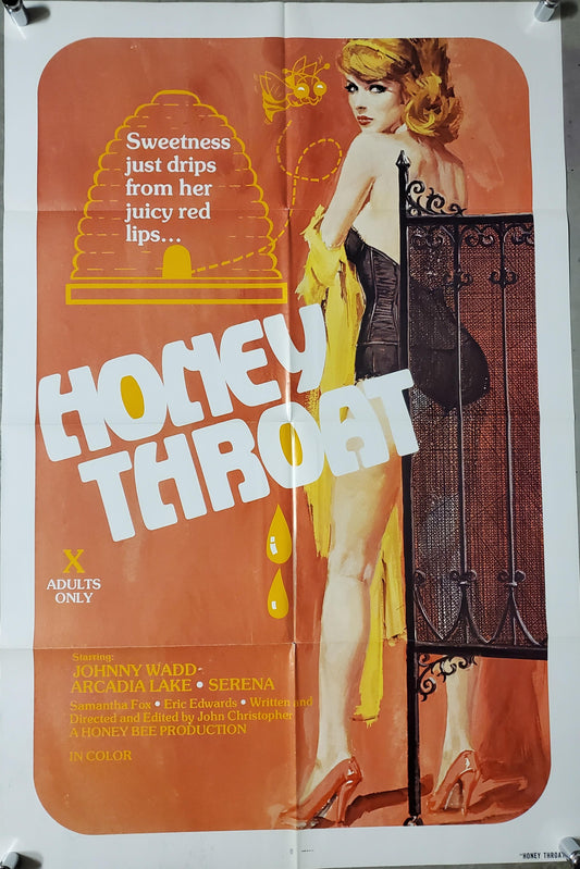 HONEY THROAT (folded) movie poster