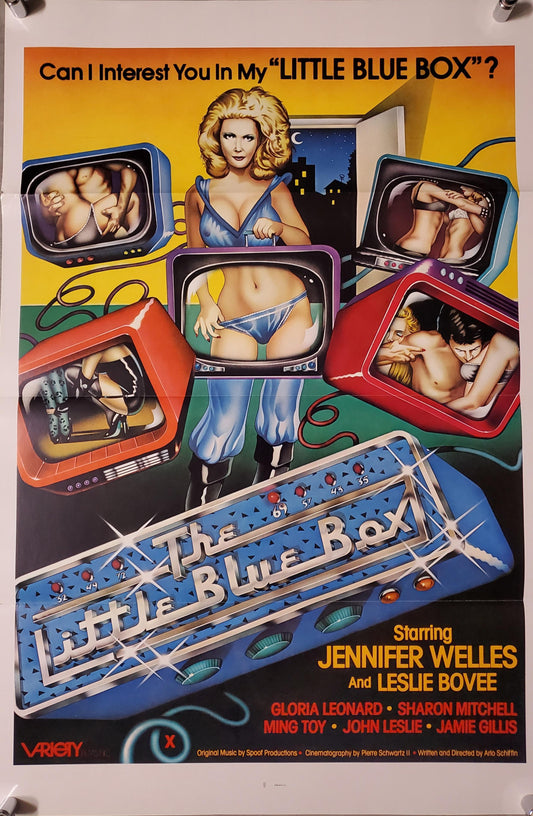 LITTLE BLUE BOX (tri-fold) movie poster