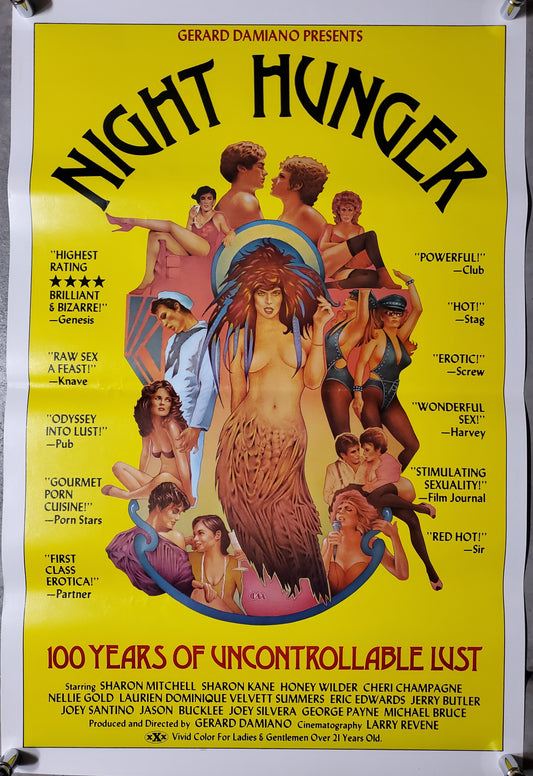 NIGHT HUNGER (folded) movie poster