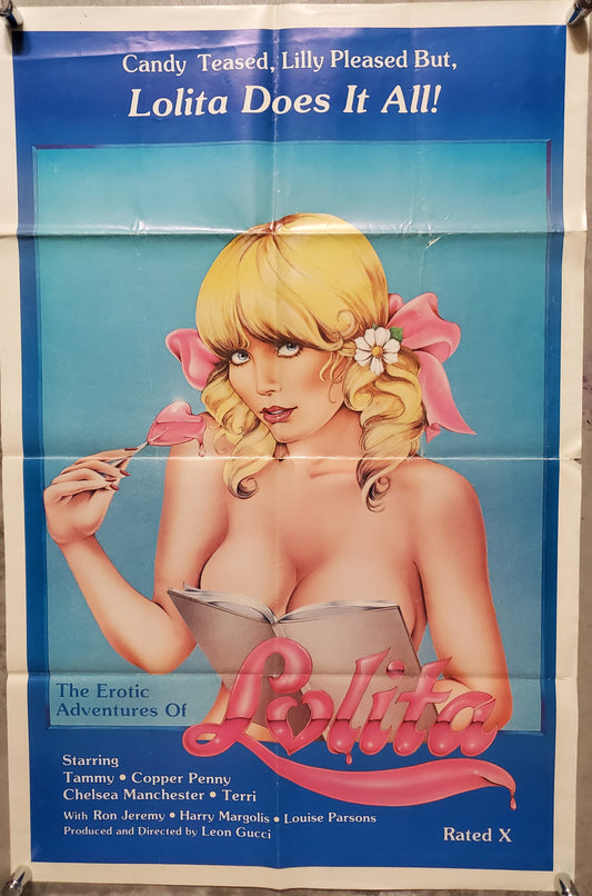 EROTIC ADVENTURES OF LOLITA (folded) movie poster