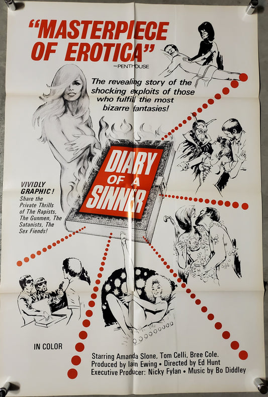 DIARY OF A SINNER (folded) movie poster