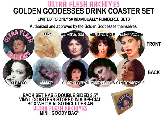 OFFICIAL GOLDEN GODDESSES DRINK COASTER SET!