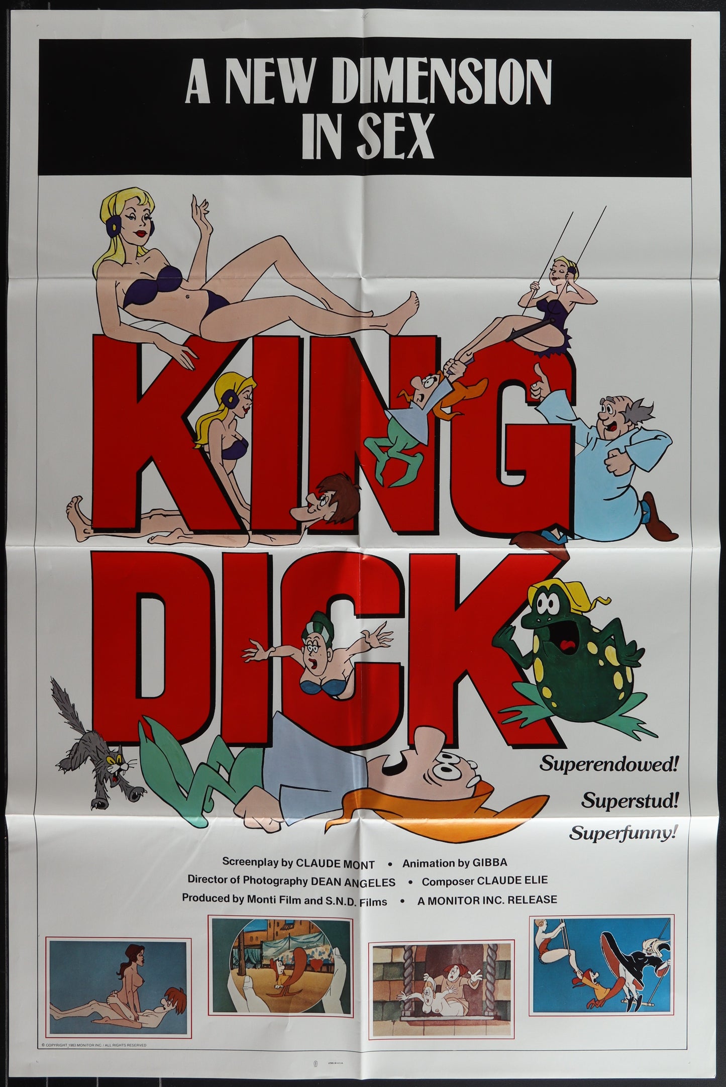 KING DICK (folded) movie poster