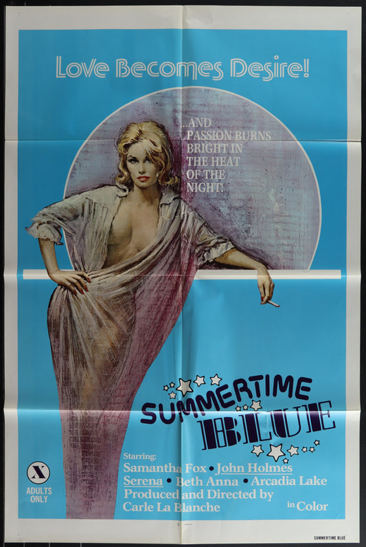 SUMMER TIME BLUE (folded) movie poster