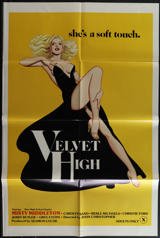 VELVET HIGH (folded) movie poster