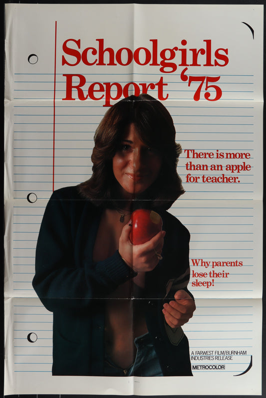 SCHOOLGIRLS REPORT '75 (folded) movie poster