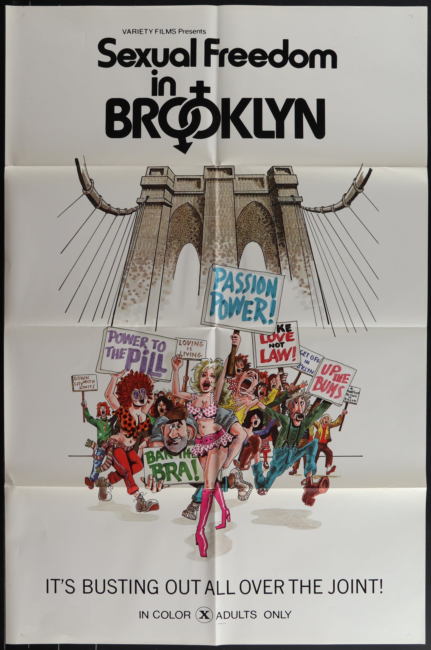 SEXUAL FREEDOM IN BROOKLYN (folded) movie poster