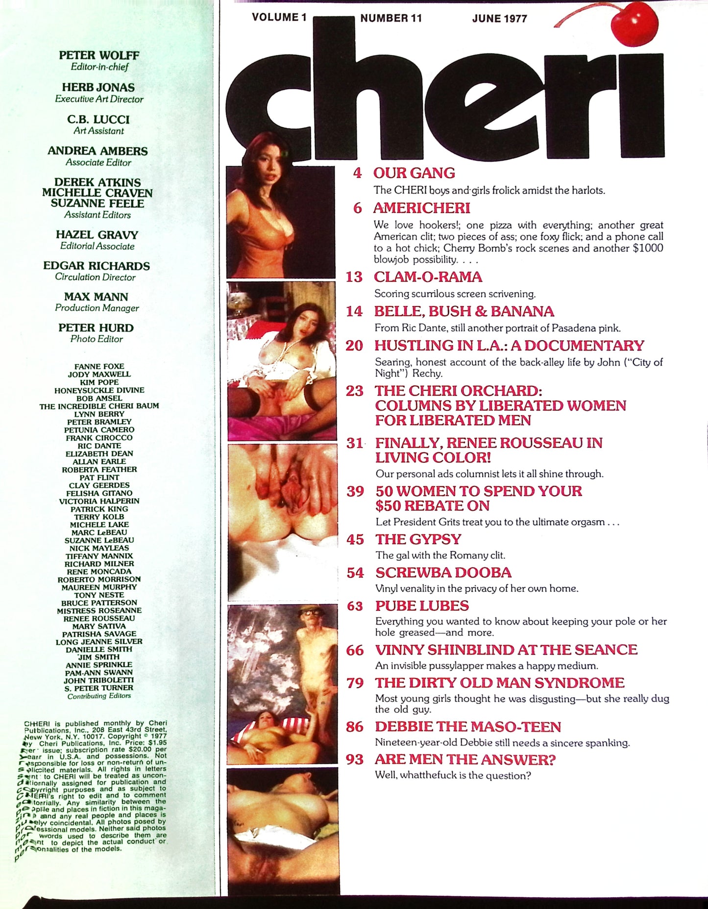 CHERI June 1977 magazine