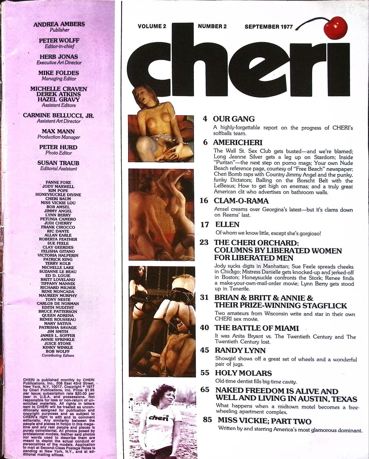 CHERI September 1977 magazine