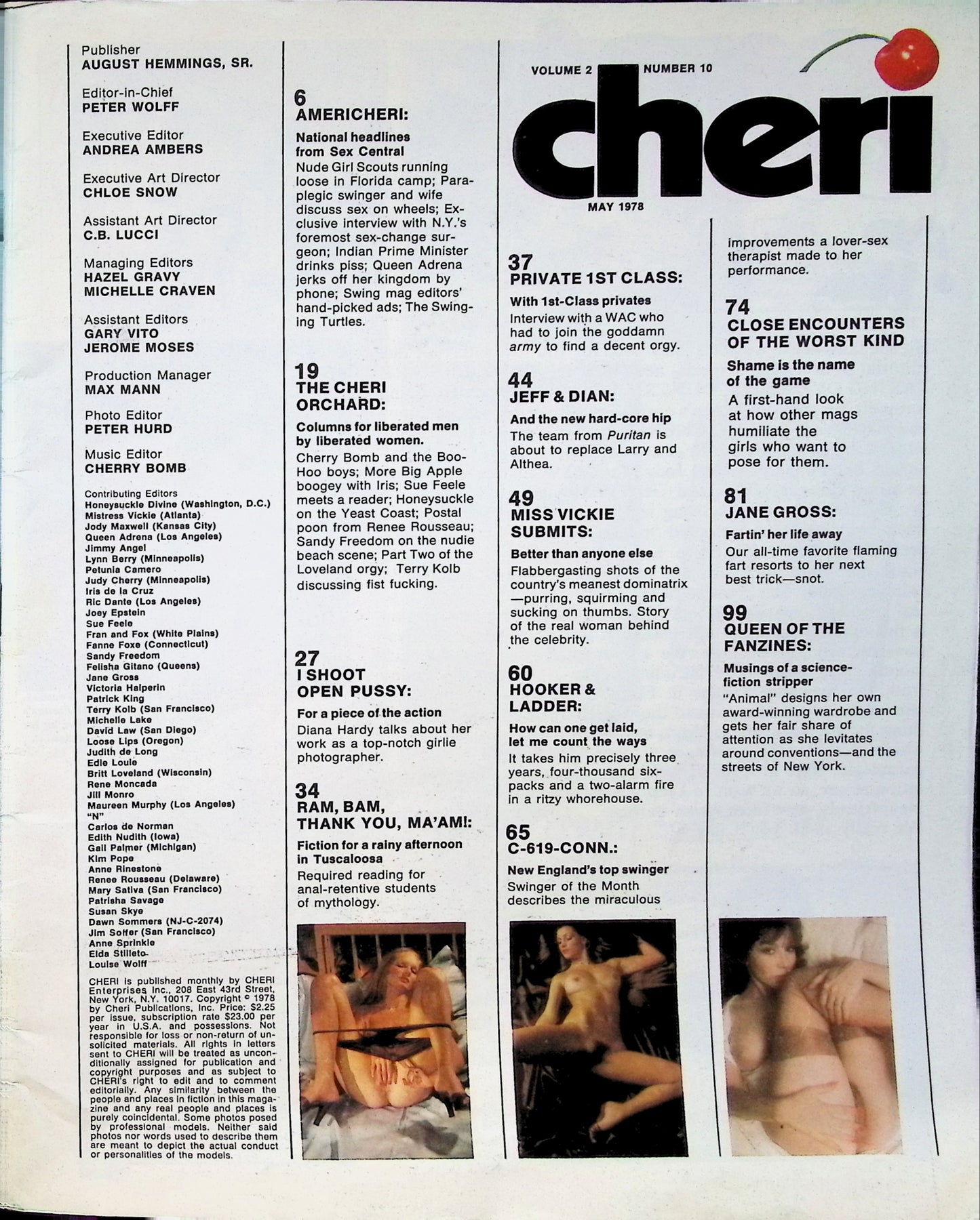 CHERI May 1978 magazine