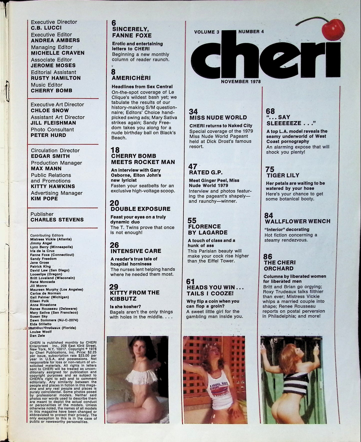 CHERI November 1978 magazine