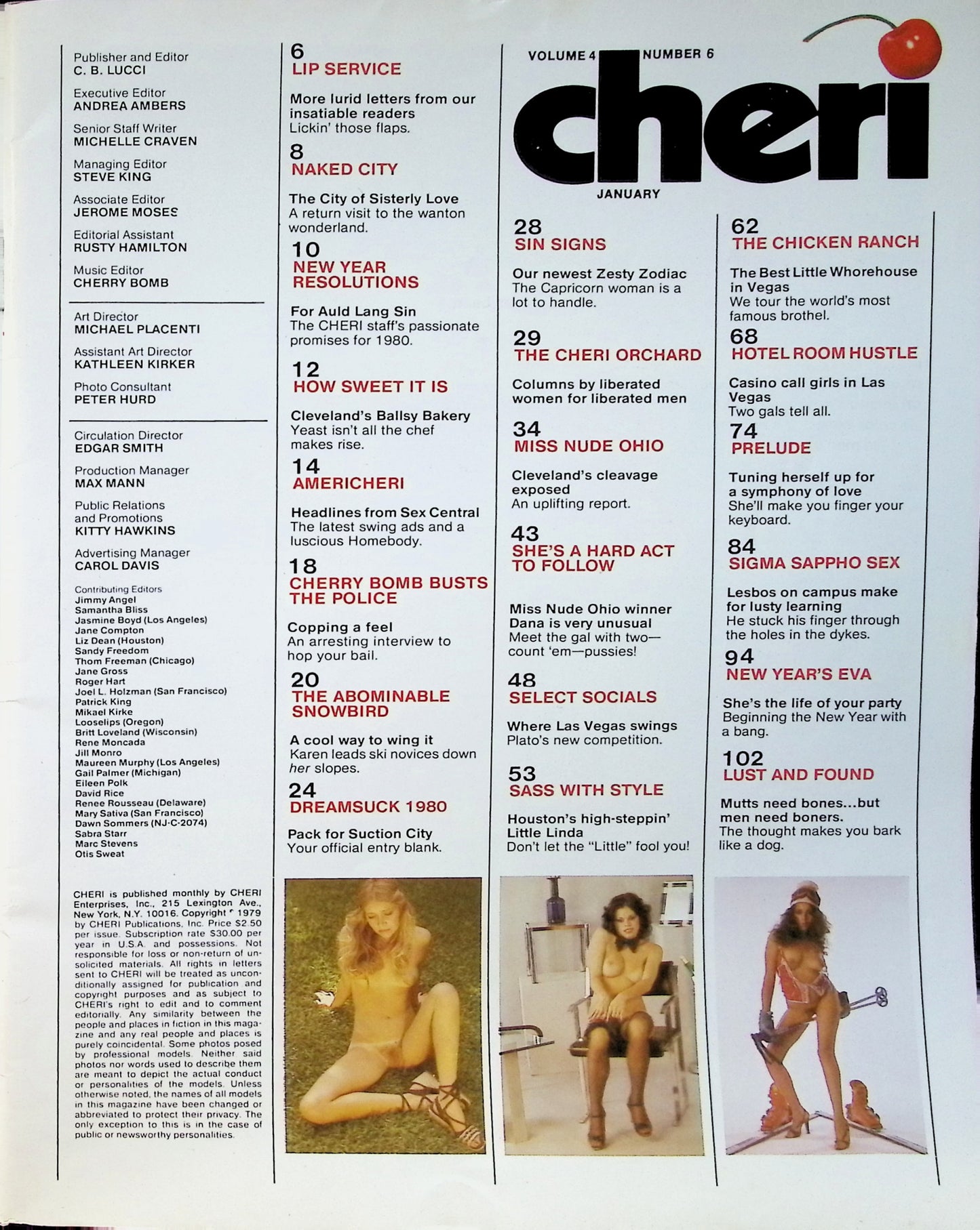 CHERI January 1979 magazine