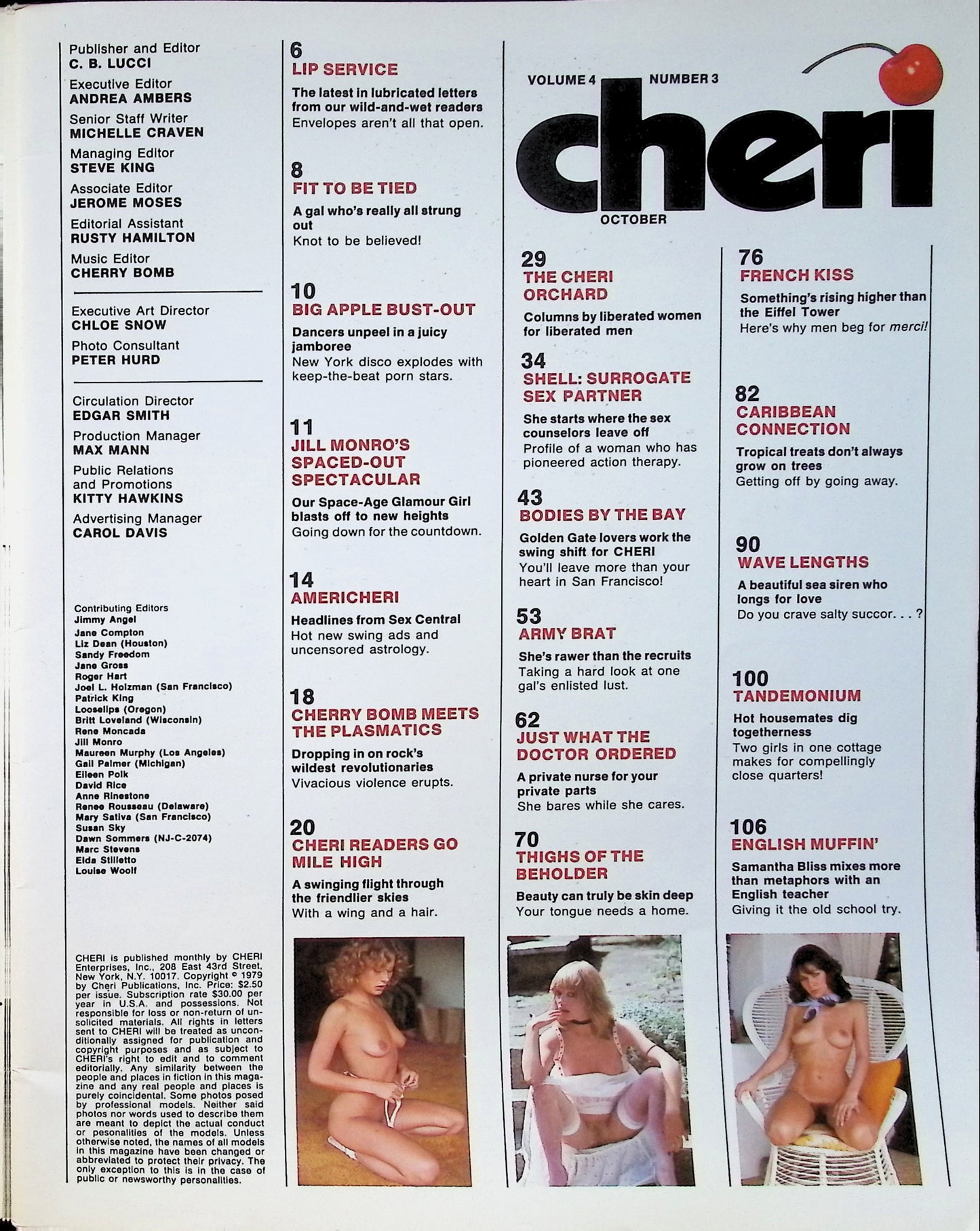CHERI October 1979 magazine