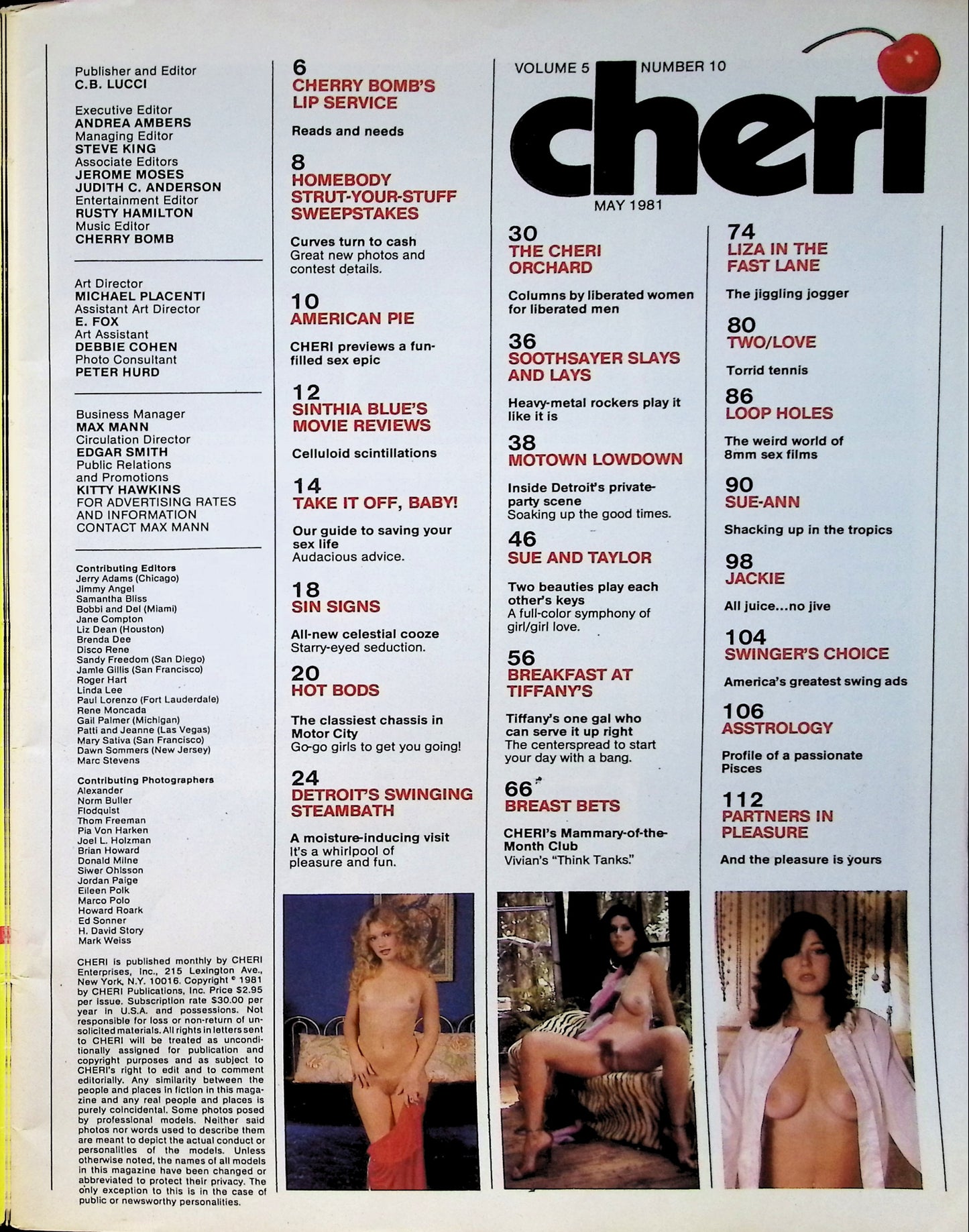 CHERI May 1981 magazine