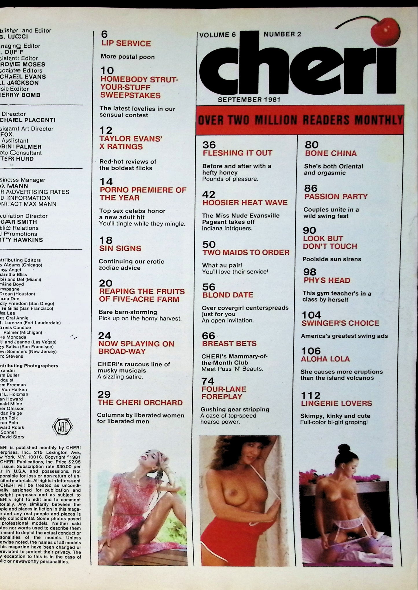 CHERI September 1981 magazine