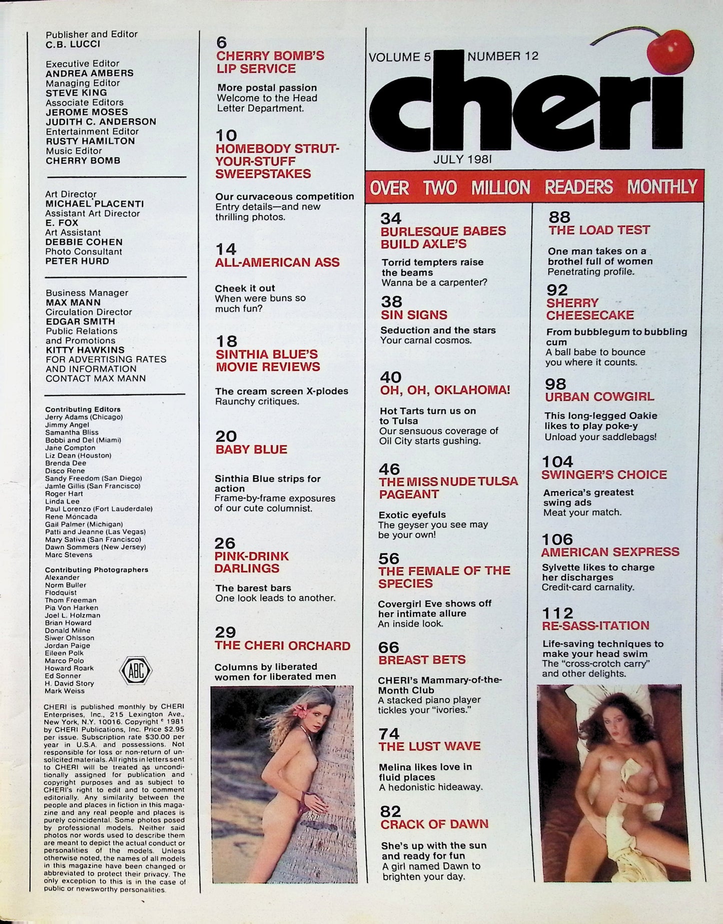 CHERI July 1981 magazine