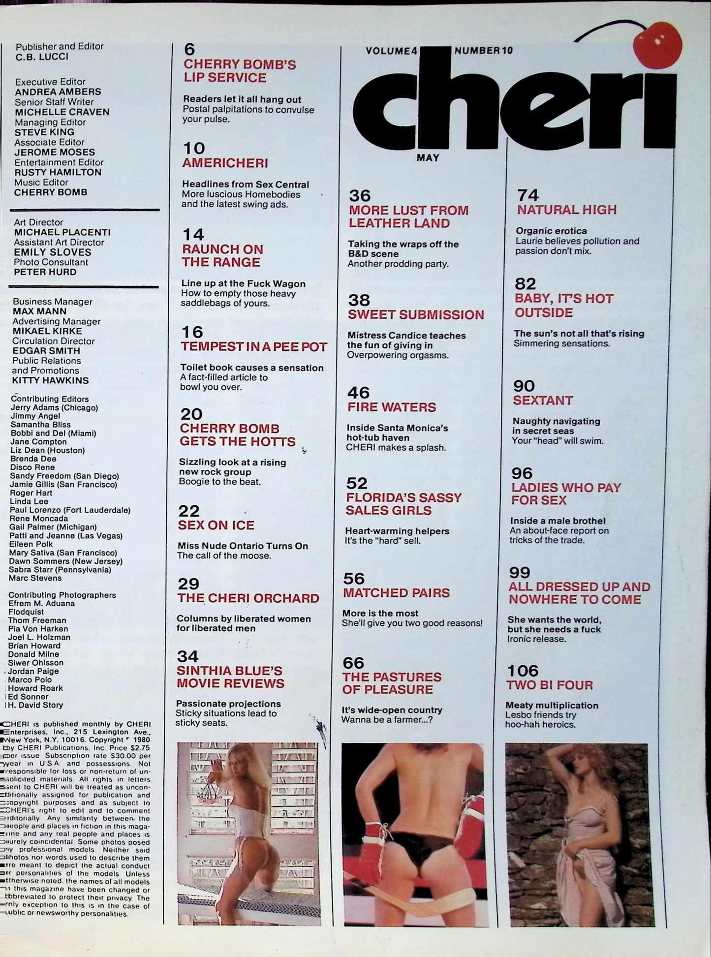 CHERI May 1980 magazine