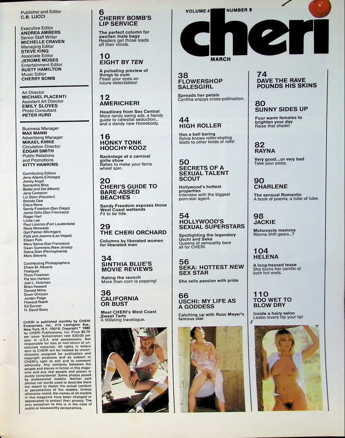 CHERI March 1980 magazine