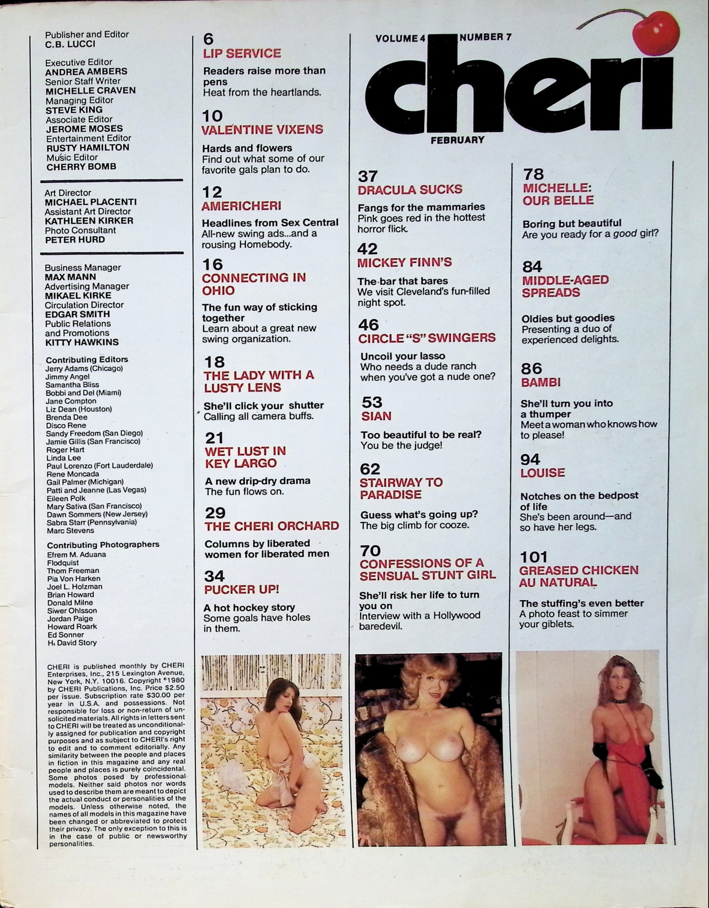 CHERI February 1980 magazine