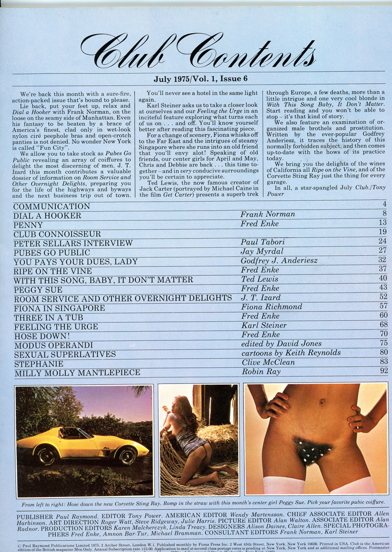 CLUB July 1975 magazine