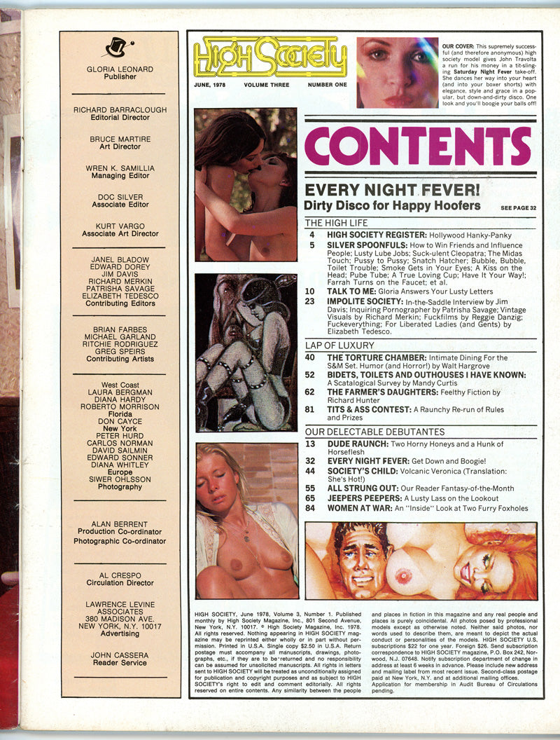HIGH SOCIETY June 1978 magazine