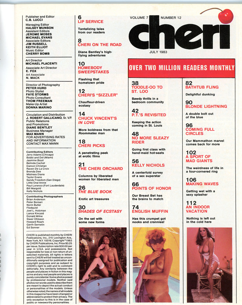 CHERI July 1983 magazine