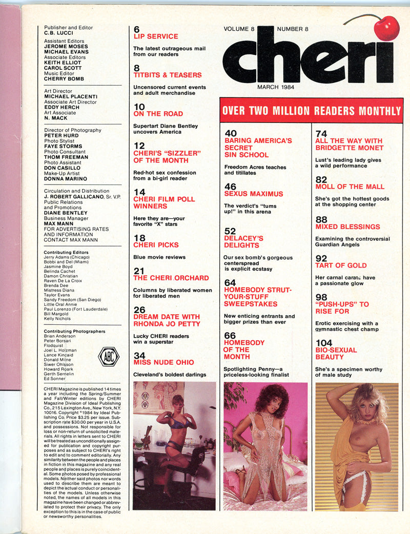 CHERI March 1984 magazine