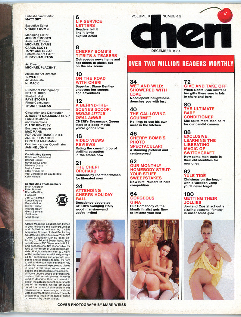CHERI December 1984 magazine