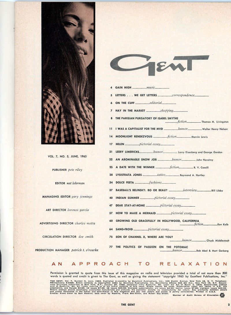 GENT June 1963 magazine