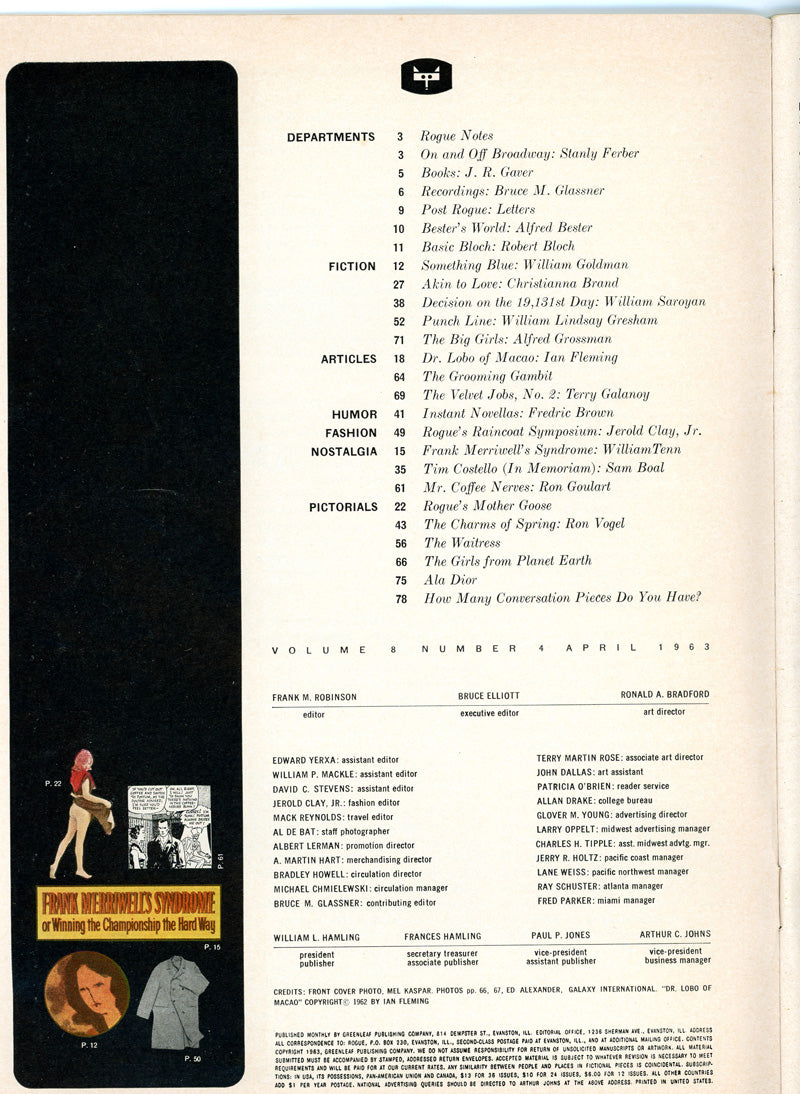 ROGUE April 1963 magazine
