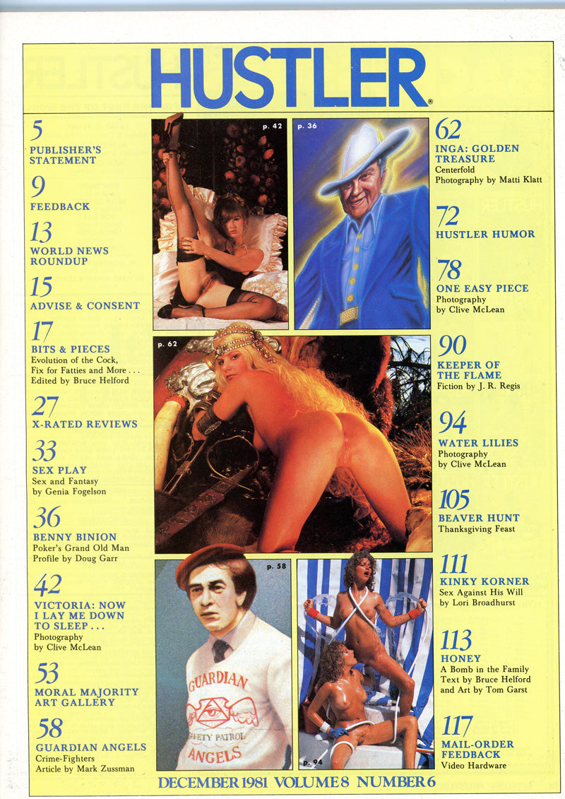 HUSTLER December 1981 magazine