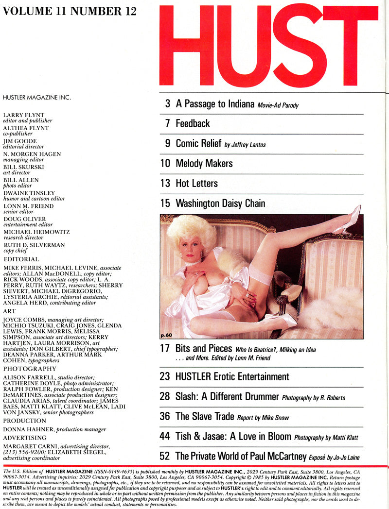 HUSTLER June 1985 magazine