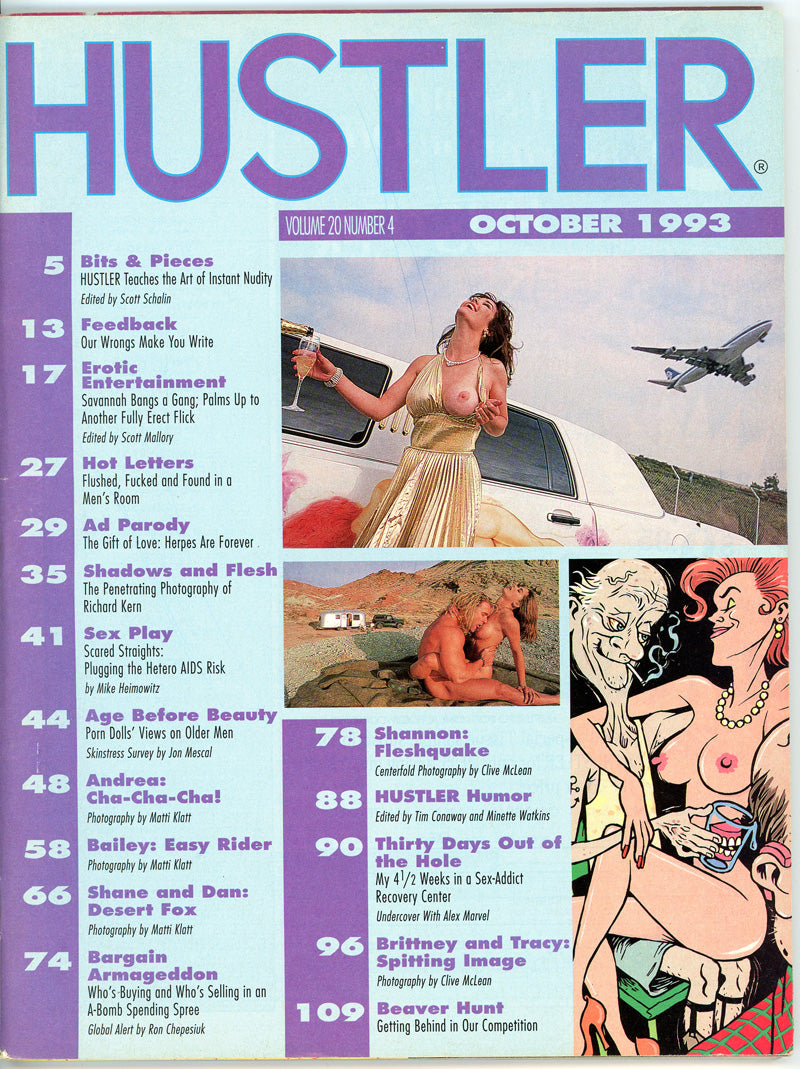 HUSTLER October 1993 magazine