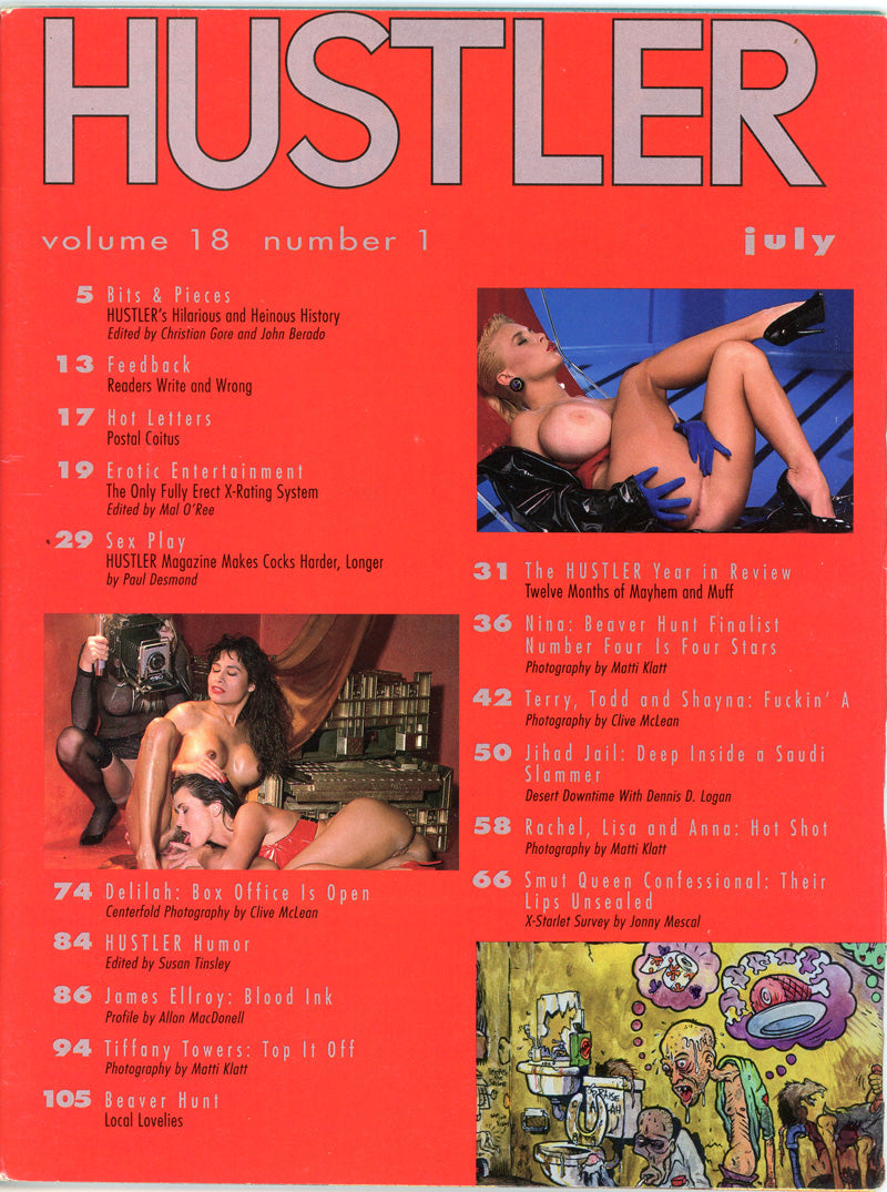 HUSTLER July 1991 magazine