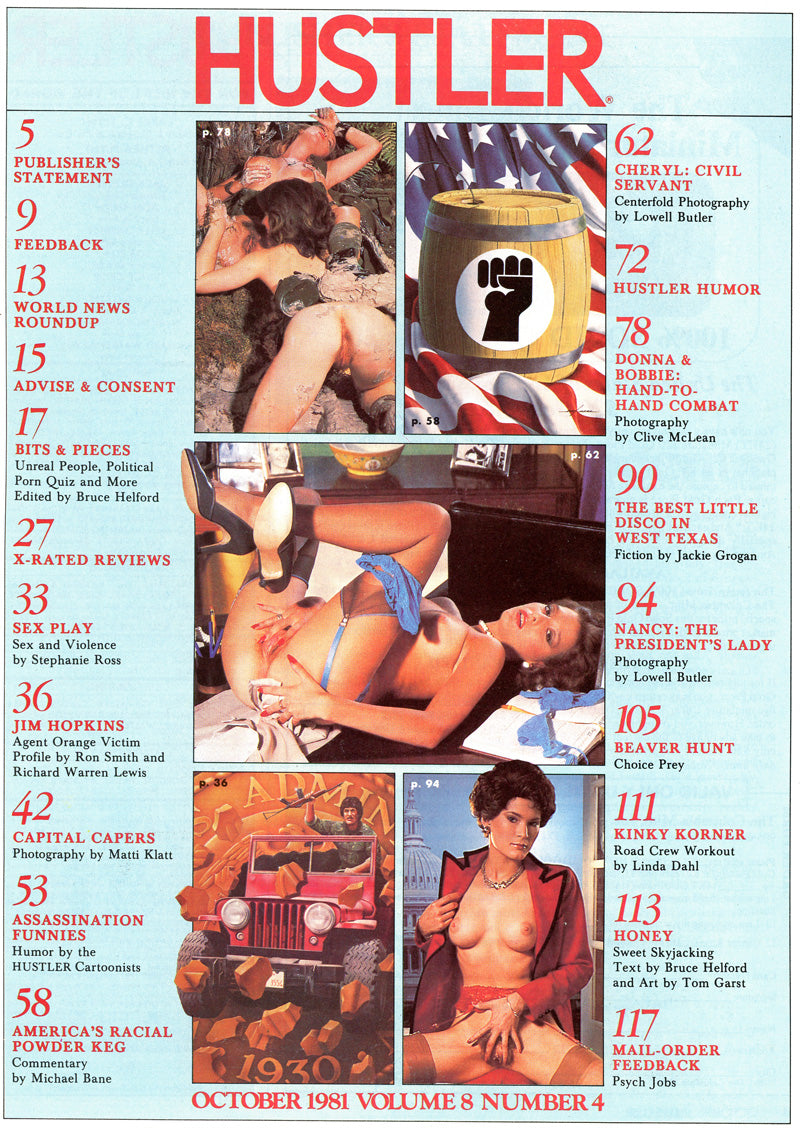HUSTLER October 1981 magazine